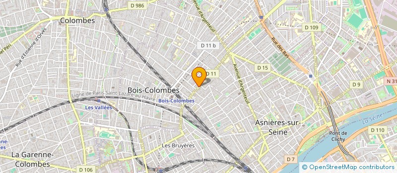 localisation de l'entreprise MANOA à BOIS-COLOMBES