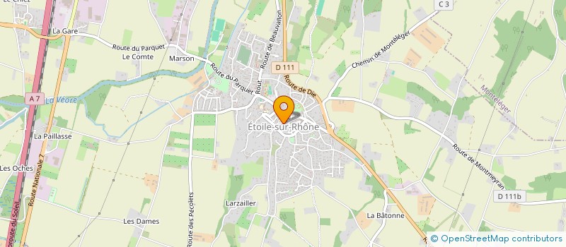 localisation de l'entreprise MANOA  ETOILE-SUR-RHONE