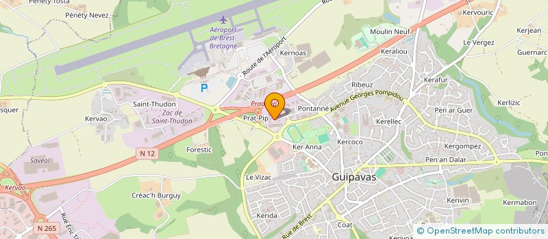 localisation de l'entreprise MANOA INVEST  GUIPAVAS