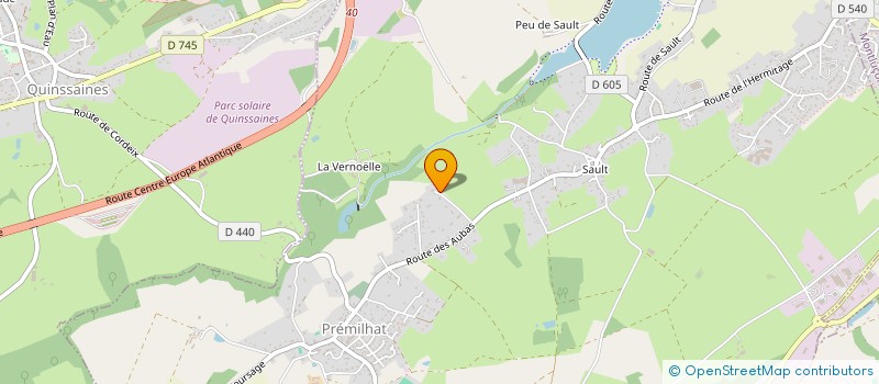 localisation de l'entreprise MANOAN à PREMILHAT