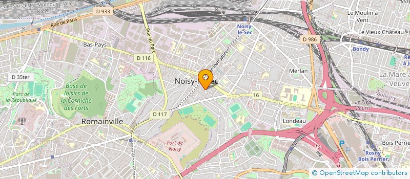 localisation de l'entreprise MANOBAT à NOISY-LE-SEC