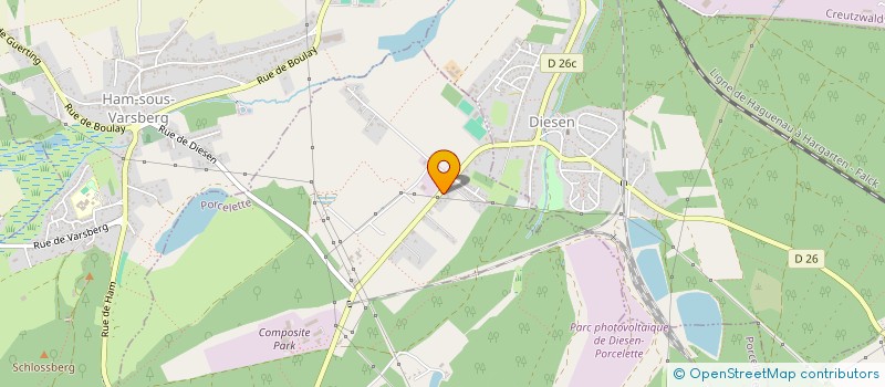 localisation de l'entreprise MANOCCHI CHAUFFAGE  PORCELETTE