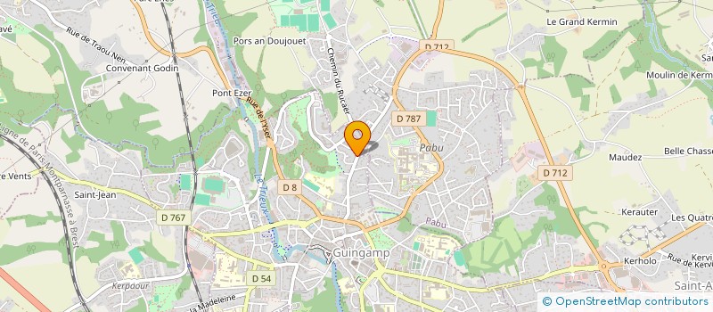 localisation de l'entreprise MANOCE à GUINGAMP