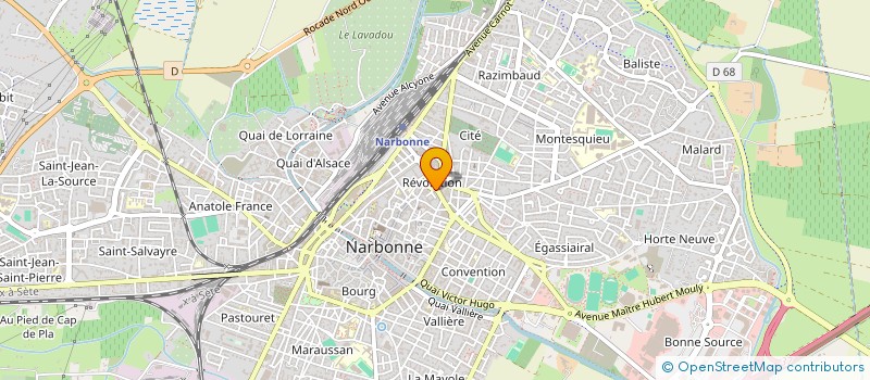 localisation de l'entreprise MANODATA à NARBONNE