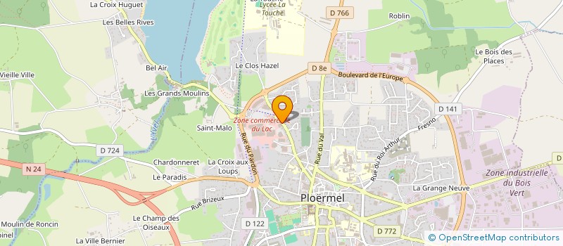 localisation de l'entreprise MANODIS  PLOERMEL