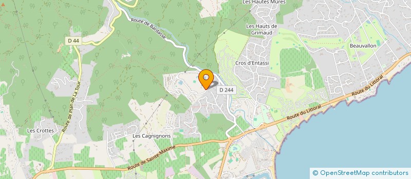 localisation de l'entreprise MANOE à GRIMAUD