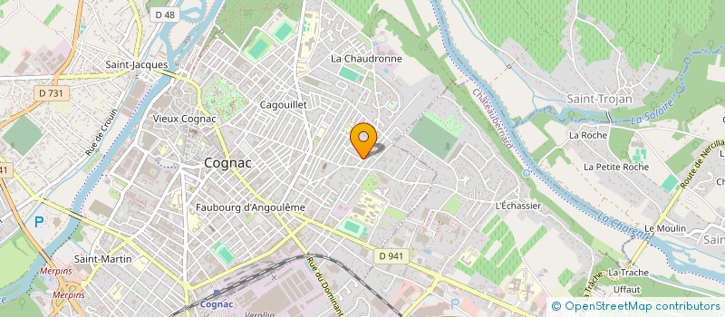 localisation de l'entreprise MANOE à COGNAC