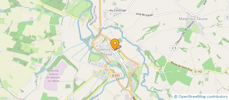 localisation de l'entreprise MANOER CHARPENTES à SAINT-PUY