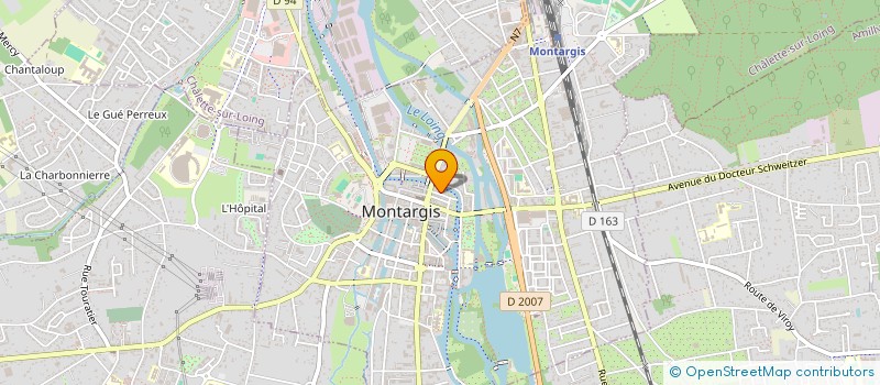 localisation de l'entreprise MANOFI à MONTARGIS