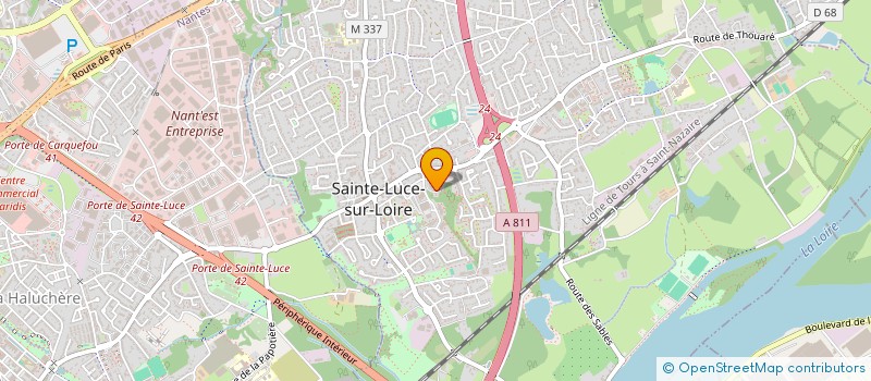 localisation de l'entreprise MANOIA  SAINTE-LUCE-SUR-LOIRE