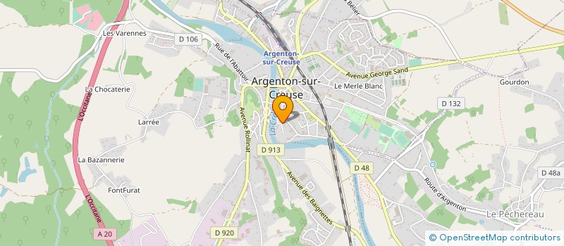 localisation de l'entreprise MANOIR DE BOISVILLERS à ARGENTON-SUR-CREUSE