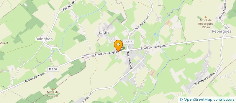 localisation de l'entreprise MANOIR DE BRUGNOBOIS à SURQUES