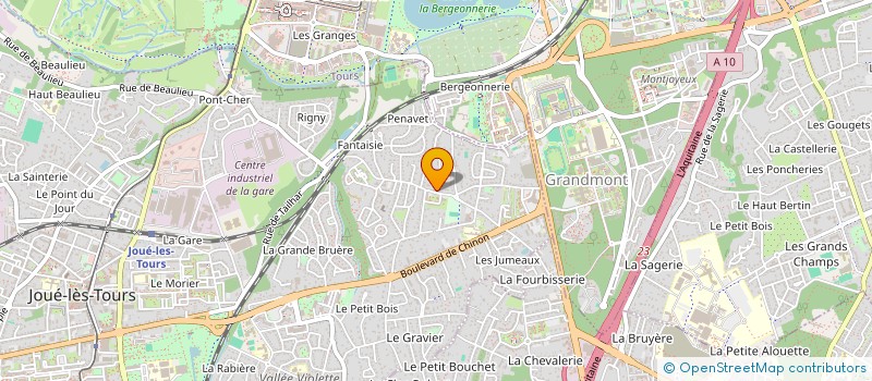 localisation de l'entreprise MANOIR DE CHERIZY  JOUE-LES-TOURS