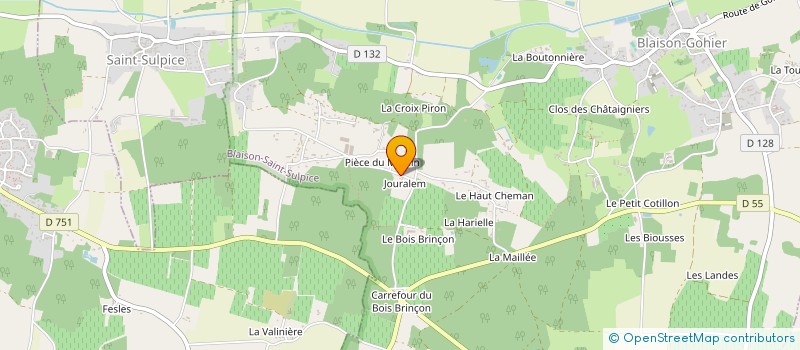 localisation de l'entreprise MANOIR DE JOURALEM à BLAISON-SAINT-SULPICE