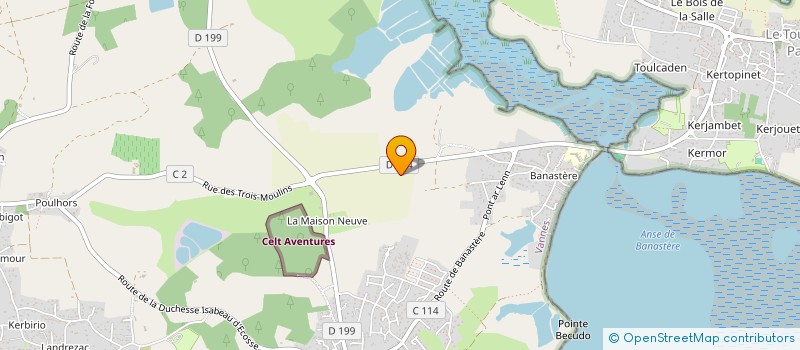 localisation de l'entreprise MANOIR DE KER AN POUL à SARZEAU