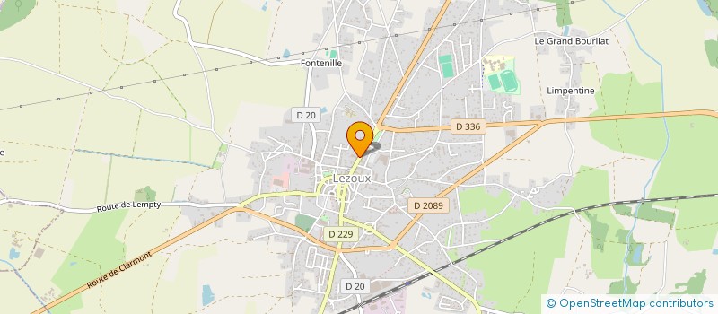 localisation de l'entreprise MANOIR DE LA BORIE  LEZOUX