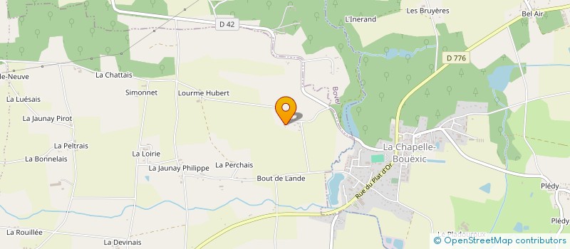 localisation de l'entreprise MANOIR DE LA BOUROUSAIS  VAL D'ANAST