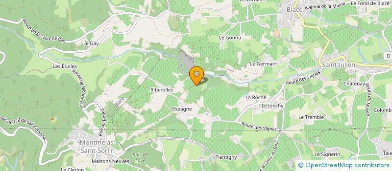 localisation de l'entreprise MANOIR DE LA GARDE à PORTE-DES-PIERRES-DOREES