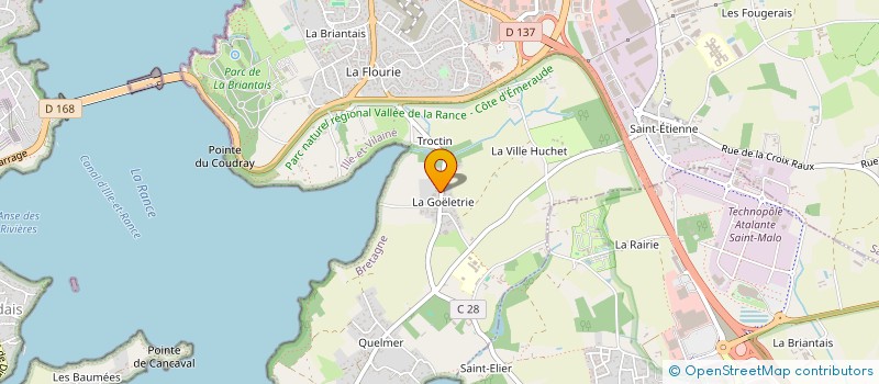 localisation de l'entreprise MANOIR DE LA GOELETTERIE  SAINT-MALO