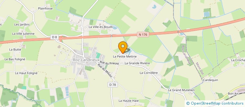 localisation de l'entreprise MANOIR DE LA GRANDE METTRIE  ROZ-LANDRIEUX