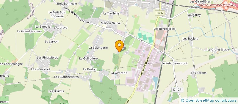 localisation de l'entreprise MANOIR DE LA MAZERAIE  JOUE-LES-TOURS