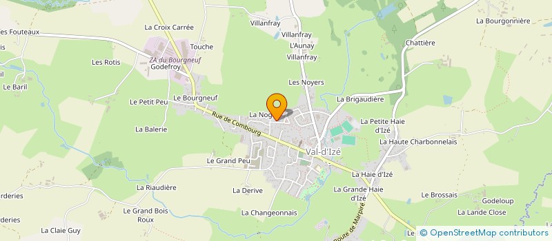 localisation de l'entreprise MANOIR DE LA NOGRIE  VAL-D'IZE