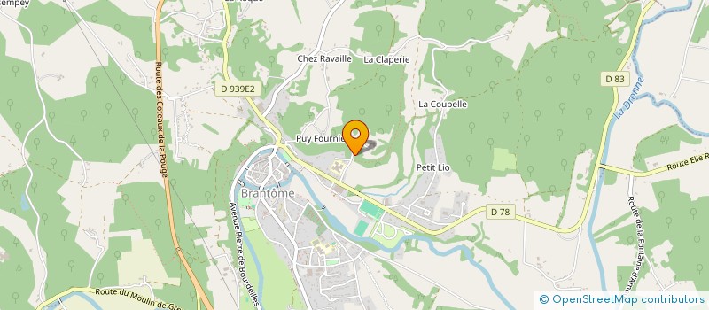 localisation de l'entreprise MANOIR DE PUYMARTEAU  BRANTOME EN PERIGORD