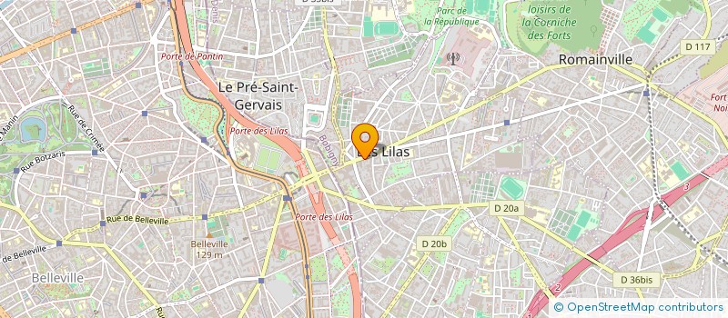 localisation de l'entreprise MANOIR DE REGIBAS à LES LILAS