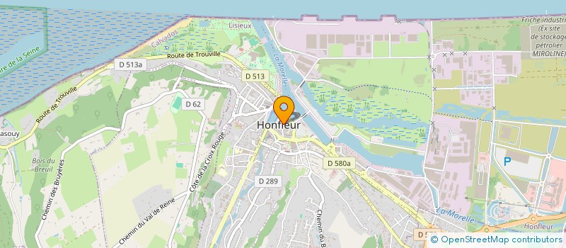 localisation de l'entreprise MANOIR DE RONCHEVILLE à HONFLEUR