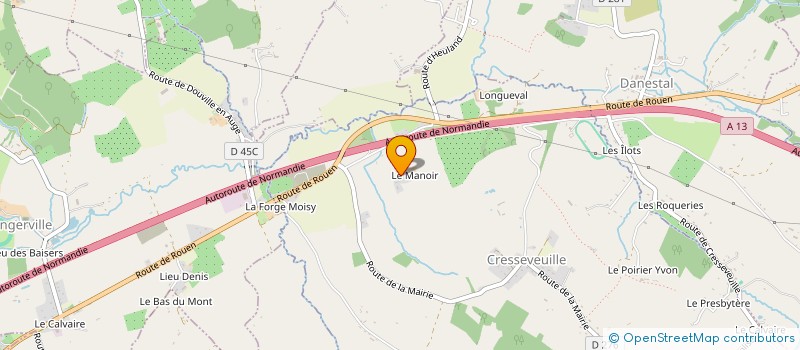 localisation de l'entreprise MANOIR DE SENS  BEUVRON-EN-AUGE