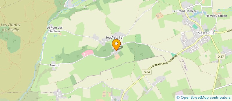 localisation de l'entreprise MANOIR DE VASTEVILLE  LA HAGUE