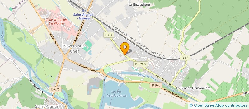 localisation de l'entreprise MANOIR DES GRANDES VIGNES  NOYERS-SUR-CHER