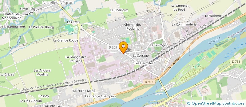 localisation de l'entreprise MANOIR DOMAINE LOIRE VALLEY  NAZELLES-NEGRON