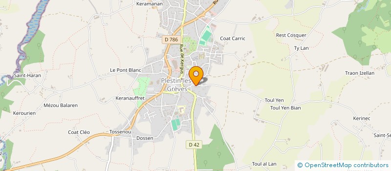 localisation de l'entreprise MANOIR DU PRAT LEDAN  PLESTIN-LES-GREVES