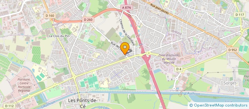 localisation de l'entreprise MANOIR DU RIVET  LES PONTS-DE-CE