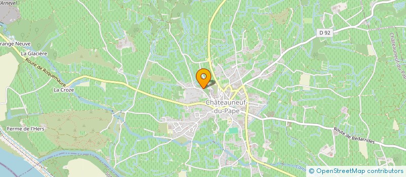 localisation de l'entreprise MANOIR FUSAT  CHATEAUNEUF-DU-PAPE