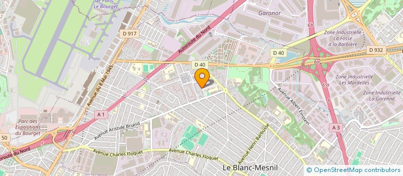 localisation de l'entreprise MANOIR GARAGE à LE BLANC-MESNIL