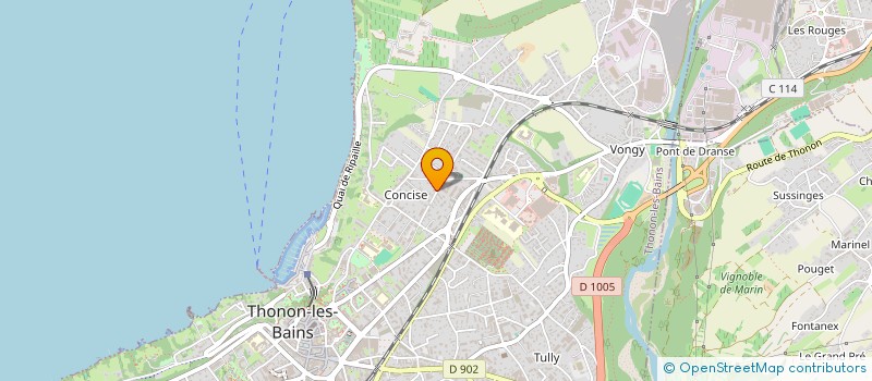 localisation de l'entreprise MANOIR IMMO à THONON-LES-BAINS