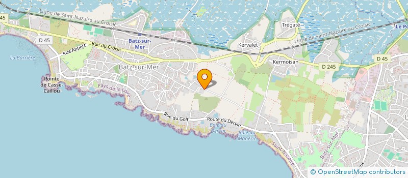 localisation de l'entreprise MANOIR KERLAN  BATZ-SUR-MER