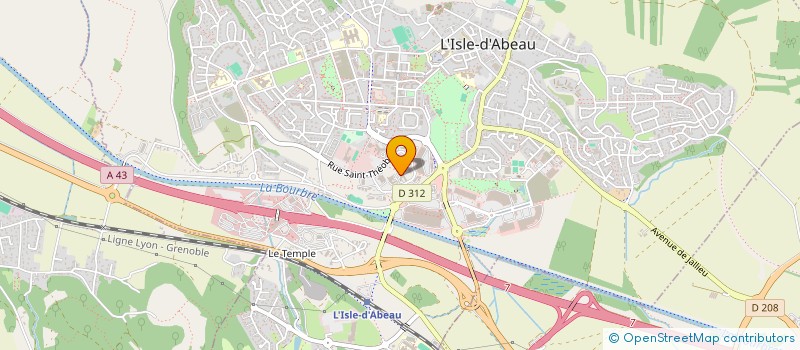 localisation de l'entreprise MANOIR SAINT HELIER  L'ISLE-D'ABEAU