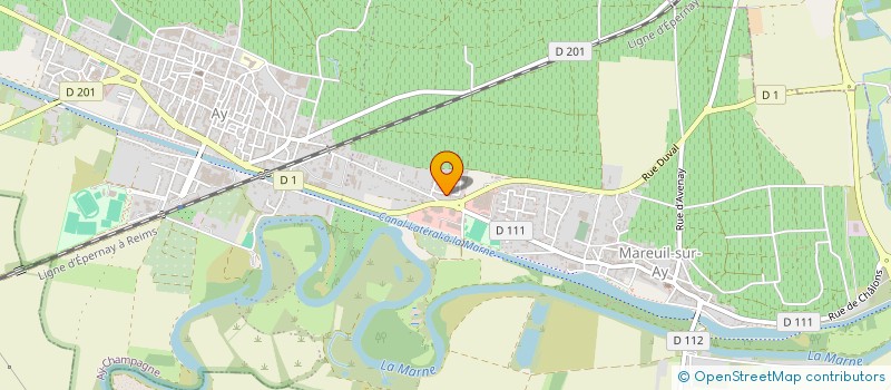 localisation de l'entreprise MANOLE  AY-CHAMPAGNE