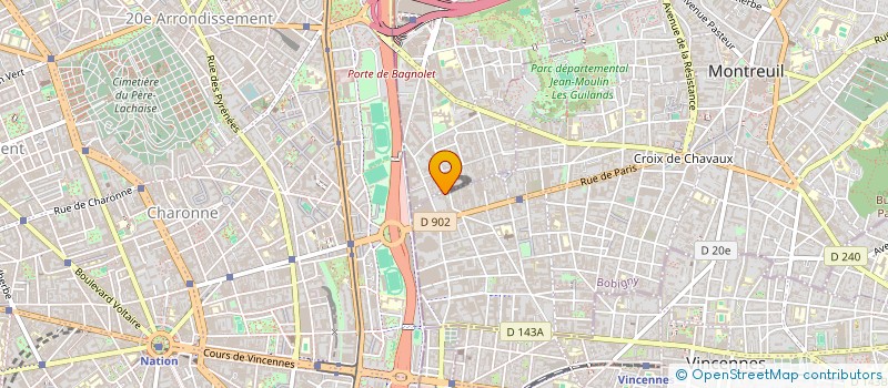 localisation de l'entreprise MANOLIA à MONTREUIL