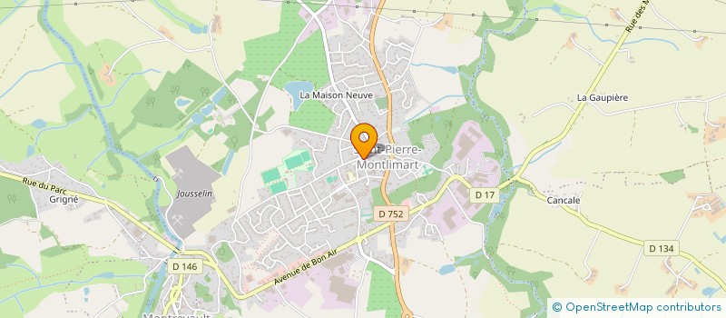 localisation de l'entreprise MANOLIA à MONTREVAULT-SUR-EVRE