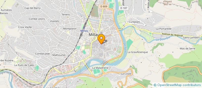 localisation de l'entreprise MANOLICIA  MILLAU