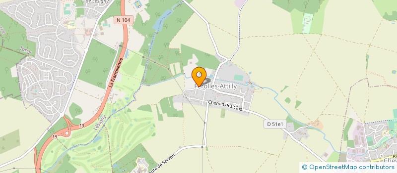 localisation de l'entreprise MANOLO  FEROLLES-ATTILLY