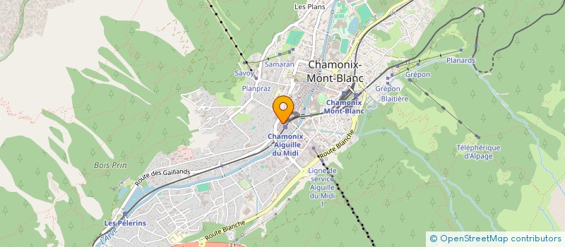 localisation de l'entreprise MANOLO à CHAMONIX-MONT-BLANC
