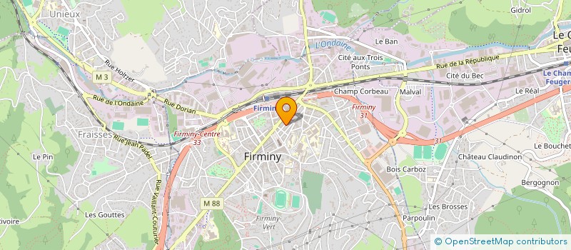 localisation de l'entreprise MANOLYA  FIRMINY