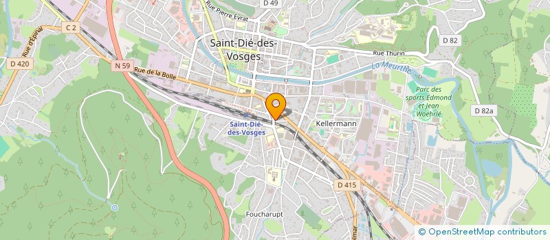 localisation de l'entreprise MANOLYA IMMO à SAINT-DIE-DES-VOSGES