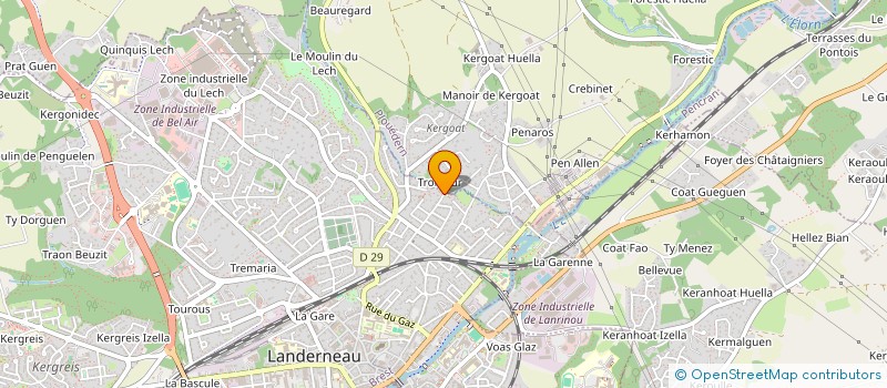 localisation de l'entreprise MANOLYAROCK  LANDERNEAU