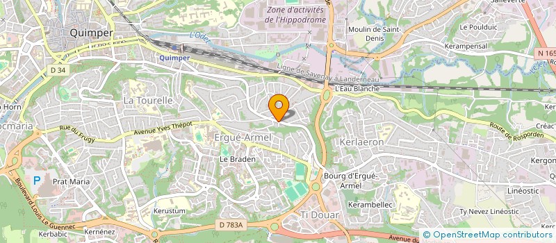 localisation de l'entreprise MANOMANIE à QUIMPER